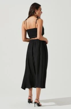 Terra Bella High Waist Midi Skirt 14 Terra Bella High Waist Midi Skirt -Dress Sales Store ACS9085 BLACK 3