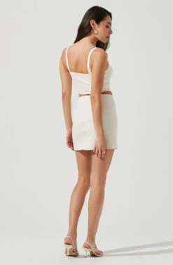 Monet Double Slit Mini Skirt 19 Monet Double Slit Mini Skirt -Dress Sales Store ACS9093B CREAM 4 8b945ef0 8d69 4b4f bcc2 a8fe3e6fb1dd