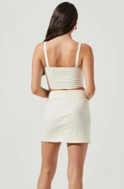 Monet Double Slit Mini Skirt 18 Monet Double Slit Mini Skirt -Dress Sales Store ACS9093B CREAM 5 82eb7665 c32a 4a58 8c4b 55a861dac1e5