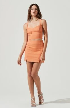 Monet Double Slit Mini Skirt 20 Monet Double Slit Mini Skirt -Dress Sales Store ACS9093B PAPAYA 1 c729813e 3027 44a1 80cb 52465e0055cc