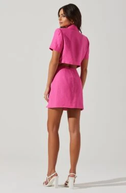 Covina Mini Skirt 11 Covina Mini Skirt -Dress Sales Store ACS9096L PINK 5