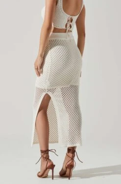 Carlina Crochet Midi Skirt 8 Carlina Crochet Midi Skirt -Dress Sales Store ACS9118 WHITE 3 79cd8150 d70d 475a ad51 5a7ae51269b1