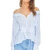 Monroe Top 2 Monroe Top -Dress Sales Store ACT13319 WHITE BLUE STRIPE 00