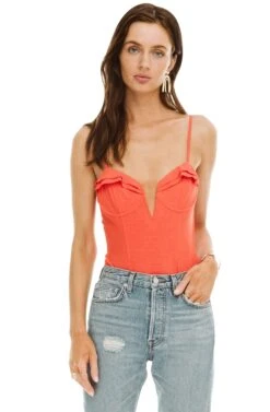 Elle Bodysuit 27 Elle Bodysuit -Dress Sales Store ACT13601 HOT RED 00