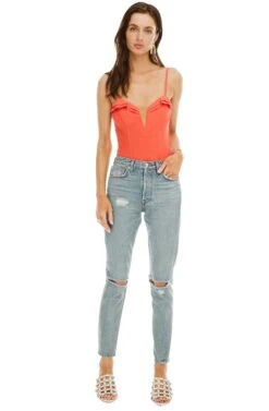 Elle Bodysuit 24 Elle Bodysuit -Dress Sales Store ACT13601 HOT RED 01