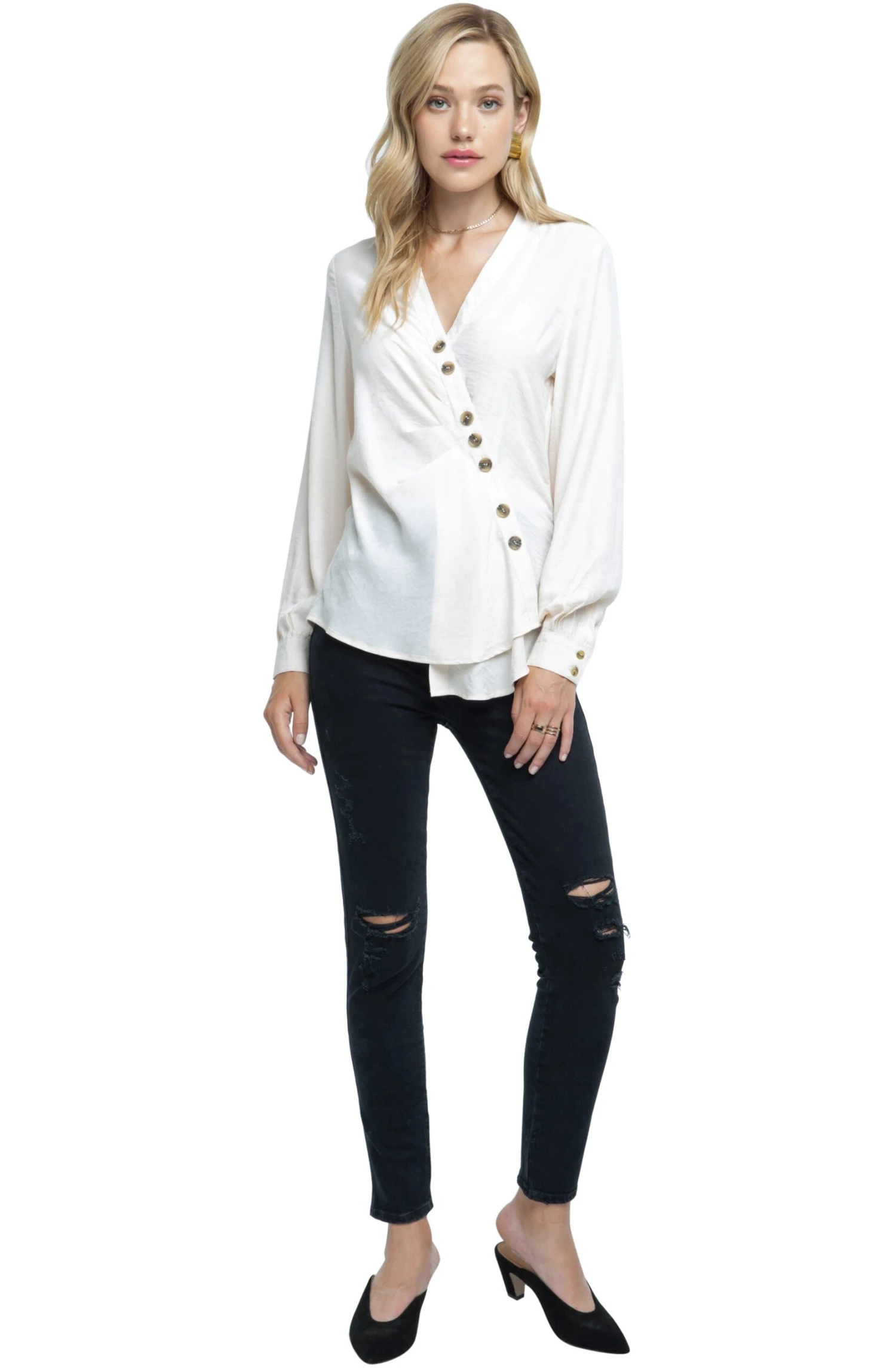 Cross Over Blouse 3 Cross Over Blouse - Image 2