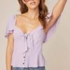 Gwen Top 2 Gwen Top -Dress Sales Store ACT15311B LAVENDER 1 2 A