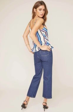 Ruth Striped Wrap Top 20 Ruth Striped Wrap Top -Dress Sales Store ACT15398 PERIWINKLE MULTI STRIPE 5A