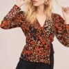 Lissa Leopard Print Top 1 Lissa Leopard Print Top -Dress Sales Store ACT15517 RED GOLD LEOPARD 2