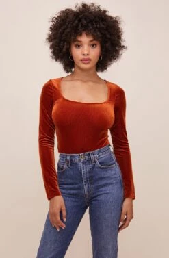 Tess Bodysuit 18 Tess Bodysuit -Dress Sales Store ACT15578 PERSIMMON 2