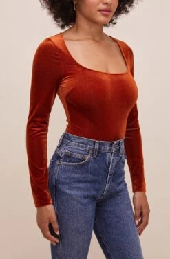 Tess Bodysuit 19 Tess Bodysuit -Dress Sales Store ACT15578 PERSIMMON 4