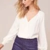 Essex Wrap Top 2 Essex Wrap Top -Dress Sales Store ACT15820 WHITE 3