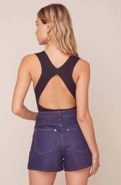 Sublime Open Back Bodysuit 24 Sublime Open Back Bodysuit -Dress Sales Store ACT15859 BLACK 4