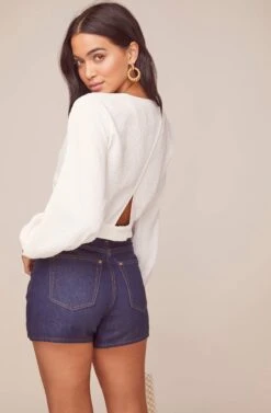 Bali Puff Sleeve Top 17 Bali Puff Sleeve Top -Dress Sales Store ACT15917 OFF WHITE 5