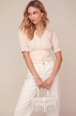 Tallulah Puff Sleeve Top 11 Tallulah Puff Sleeve Top -Dress Sales Store ACT15918 VINTAGE CREAM 2