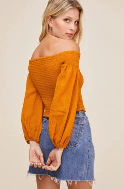 Hamptons Off Shoulder Top 14 Hamptons Off Shoulder Top -Dress Sales Store ACT16040 CIDER 4