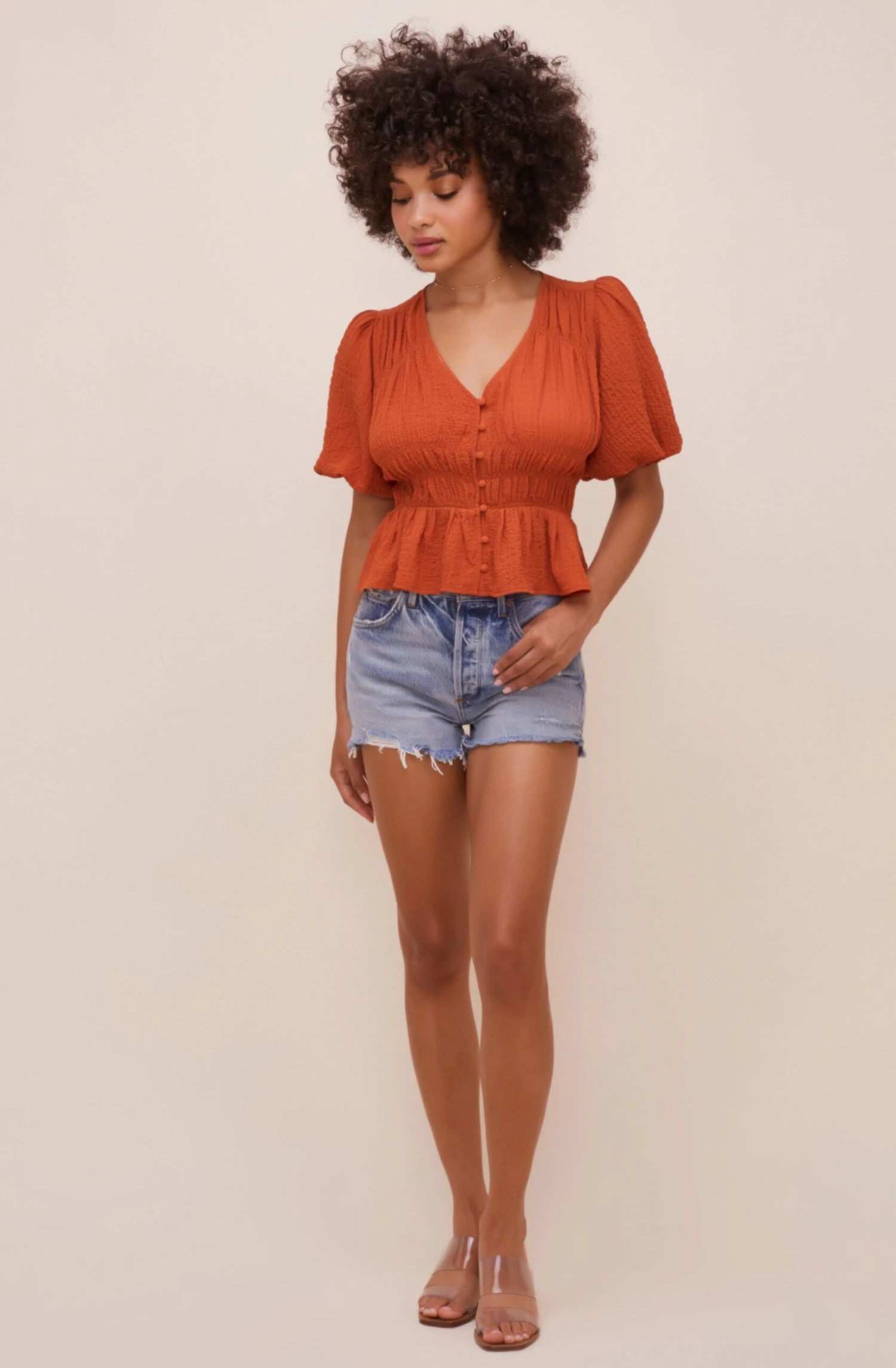 Ora Puff Sleeve Peplum Top 13 Ora Puff Sleeve Peplum Top - Image 11