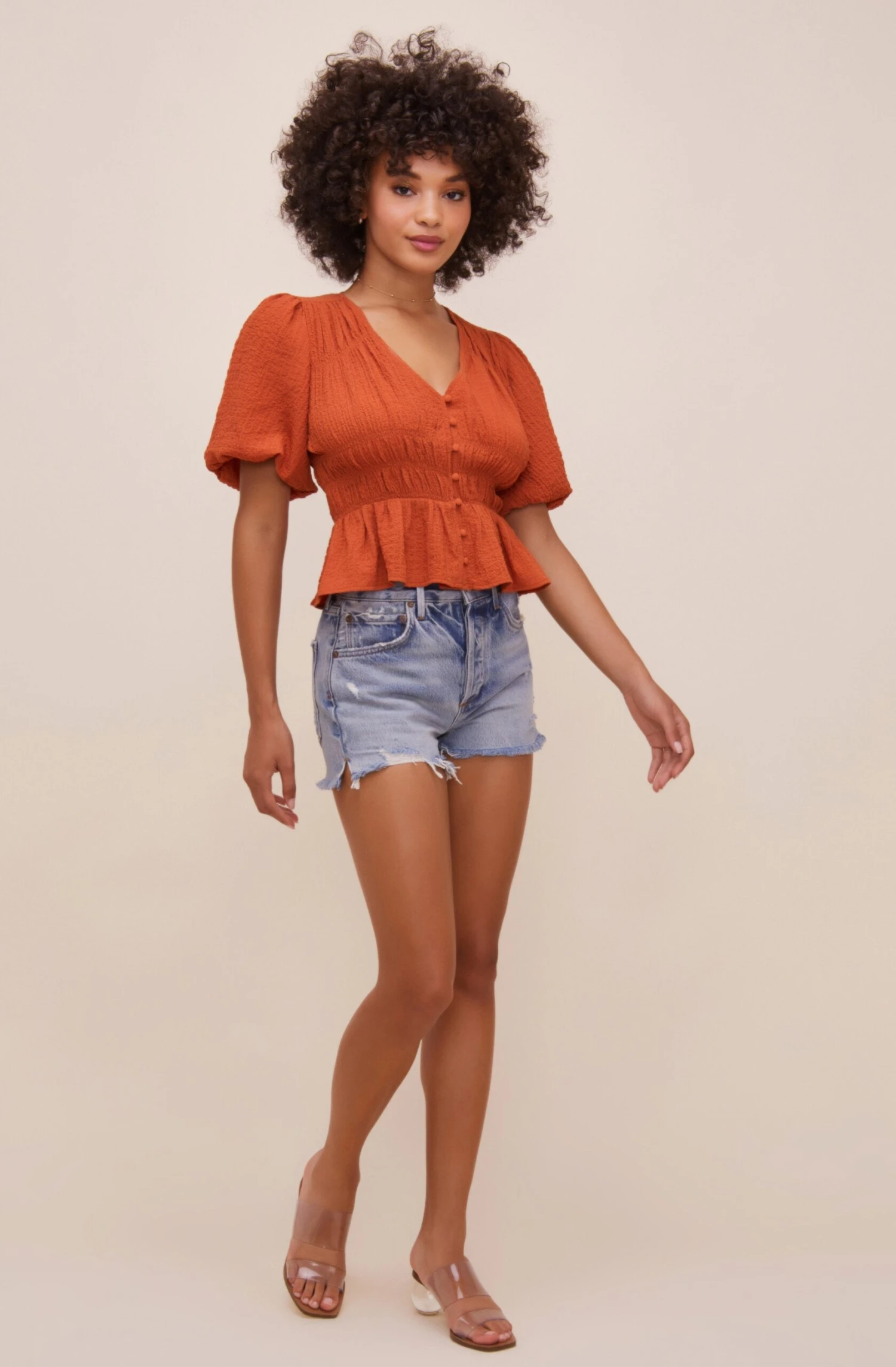 Ora Puff Sleeve Peplum Top 10 Ora Puff Sleeve Peplum Top - Image 8