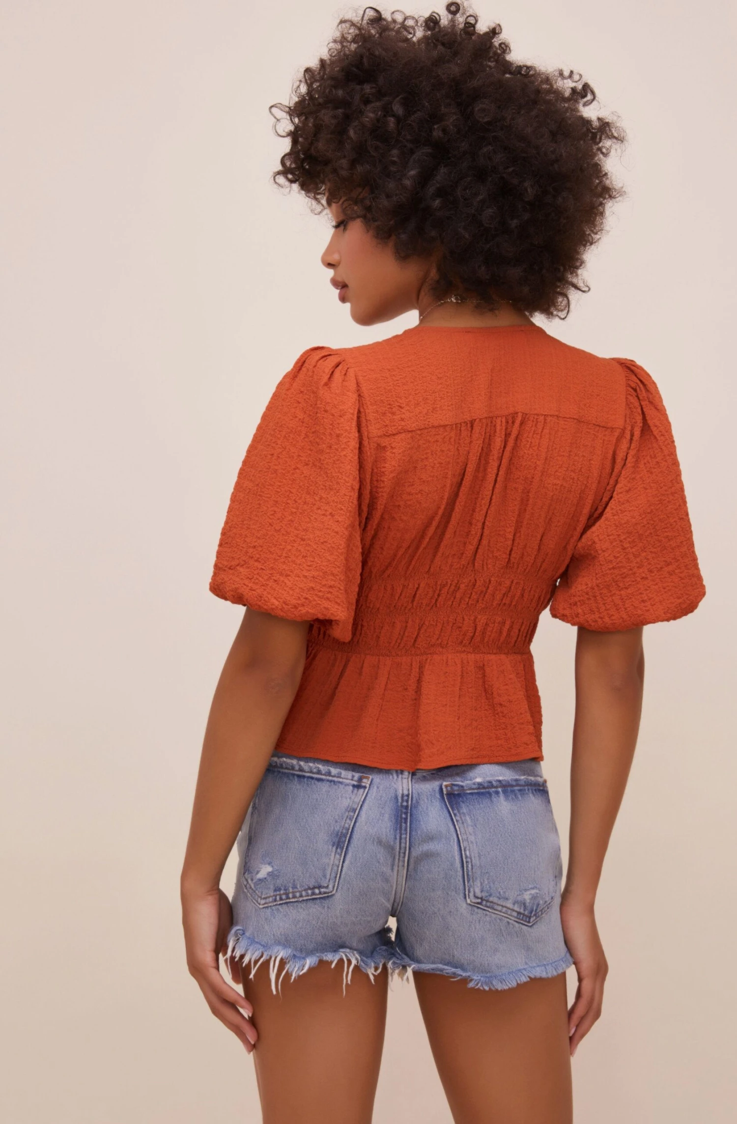 Ora Puff Sleeve Peplum Top 12 Ora Puff Sleeve Peplum Top - Image 10