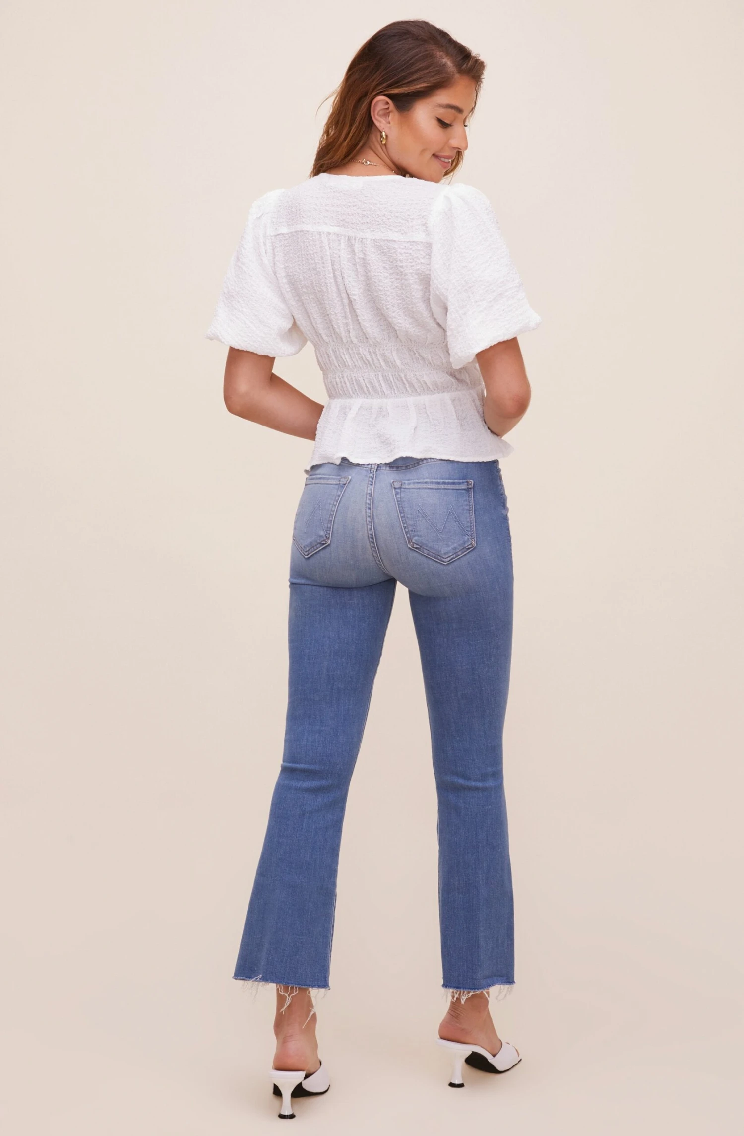 Ora Puff Sleeve Peplum Top 6 Ora Puff Sleeve Peplum Top - Image 4