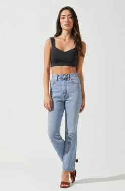 Effie Crop Tank 16 Effie Crop Tank -Dress Sales Store ACT16712 BLACK 1