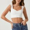 Effie Crop Tank 2 Effie Crop Tank -Dress Sales Store ACT16712 WHITE 2