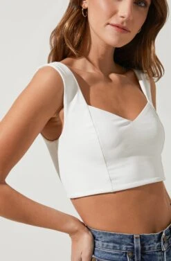 Effie Crop Tank 12 Effie Crop Tank -Dress Sales Store ACT16712 WHITE 3