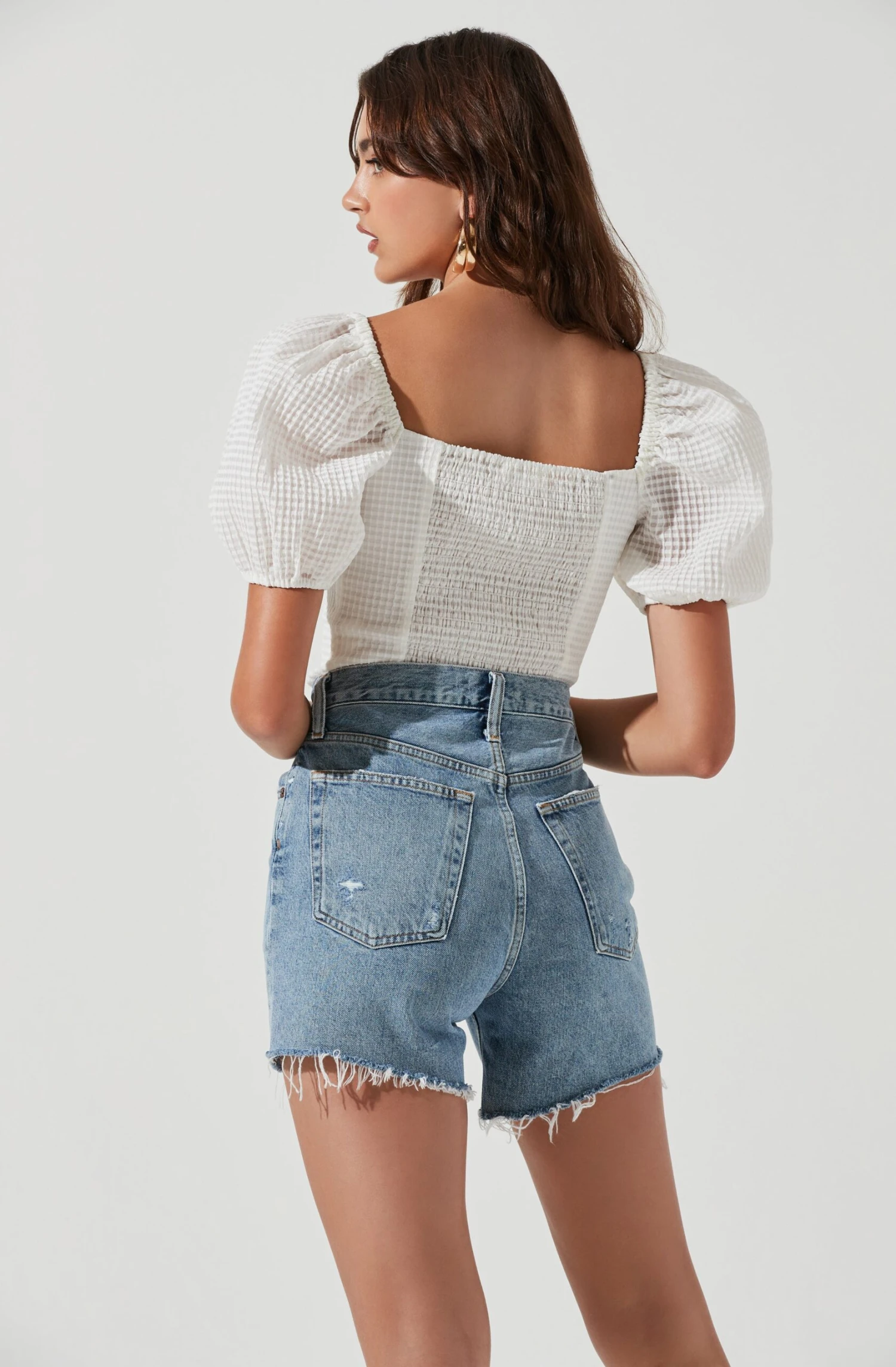Daydreamer Sweetheart Seersucker Puff Sleeve Top 14 Daydreamer Sweetheart Seersucker Puff Sleeve Top - Image 12