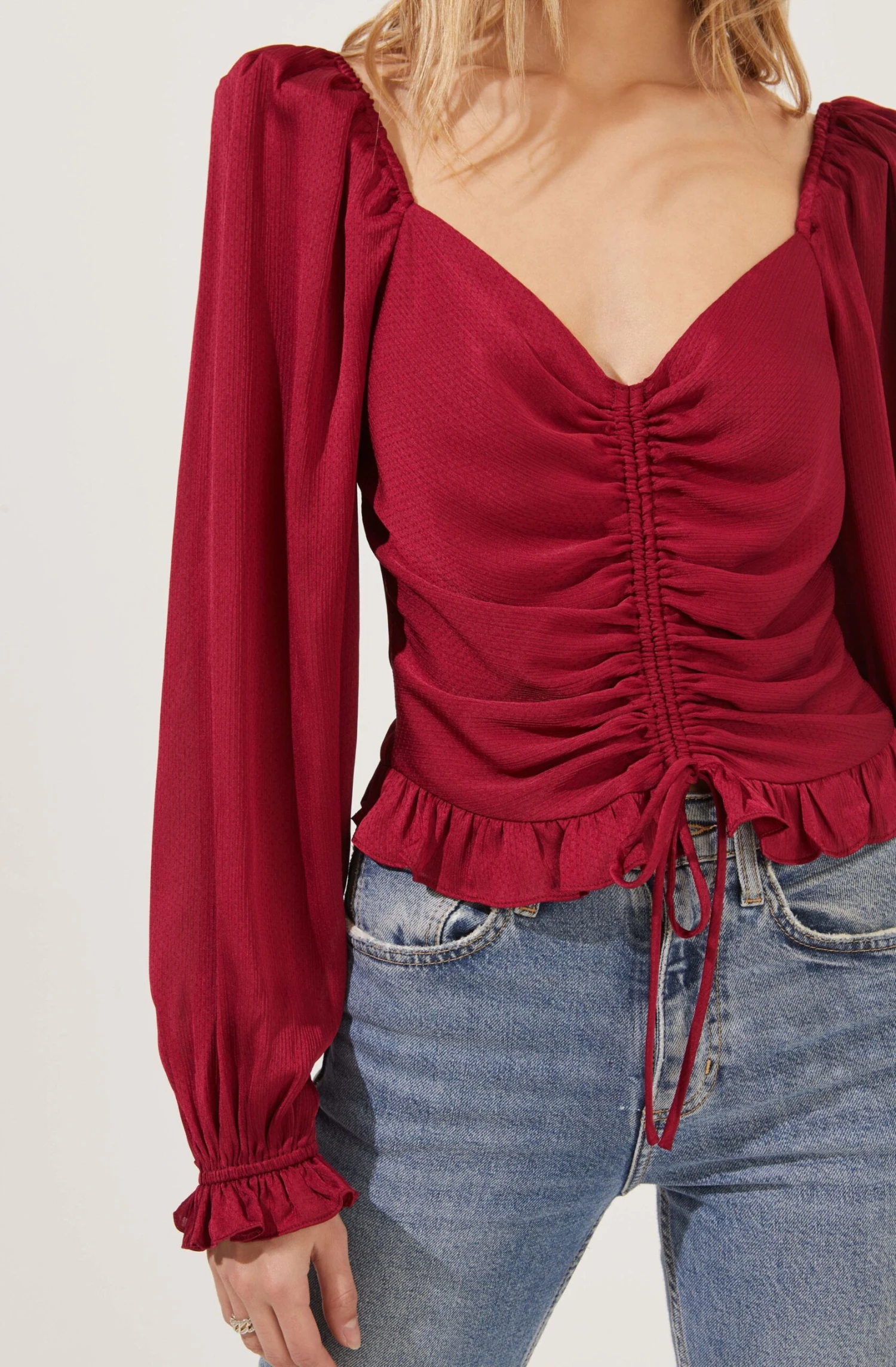 Love Song Ruched Front Long Sleeve Top 7 Love Song Ruched Front Long Sleeve Top - Image 5