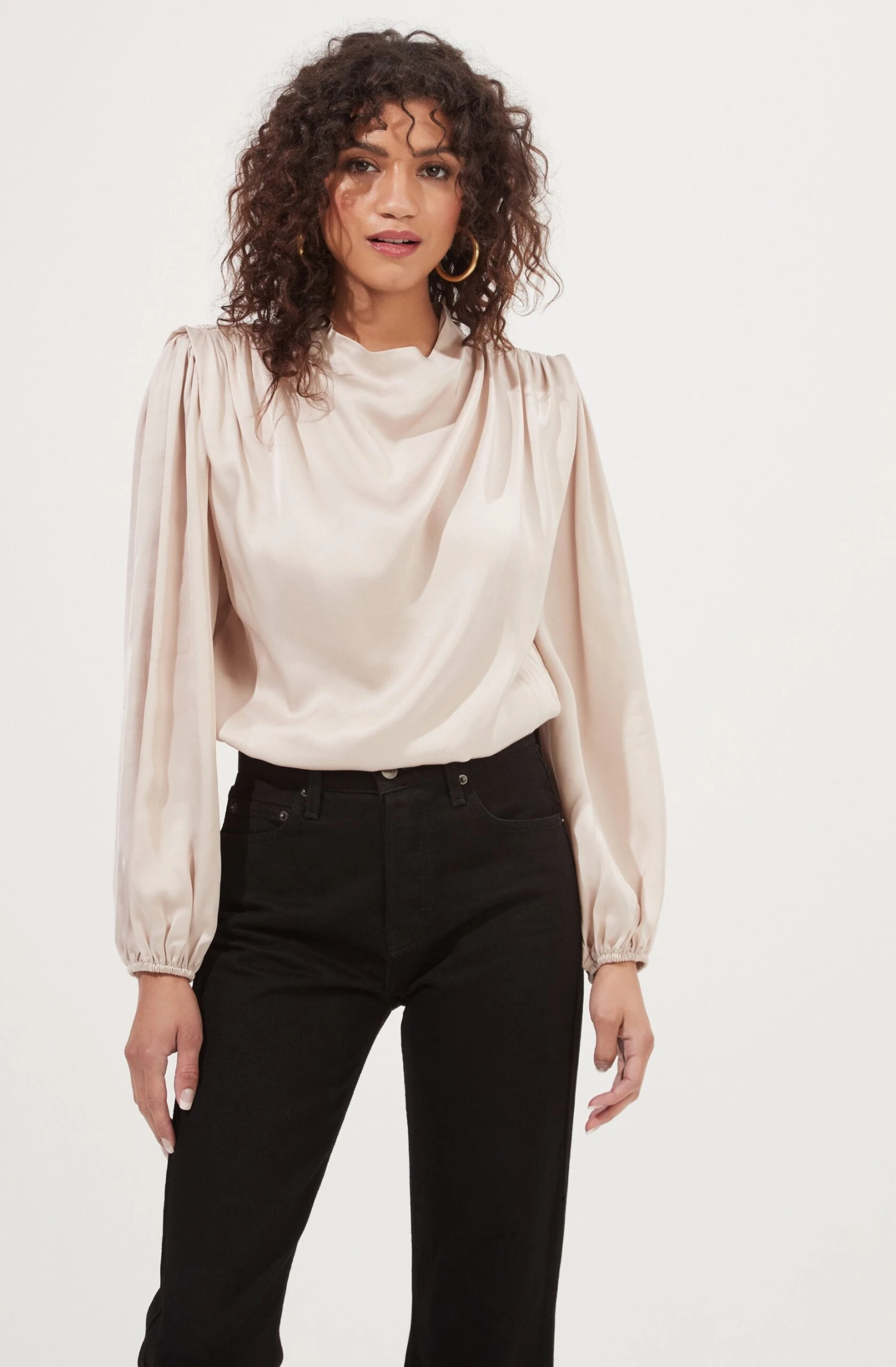 Meilani Satin Cowl Neck Top 3 Meilani Satin Cowl Neck Top