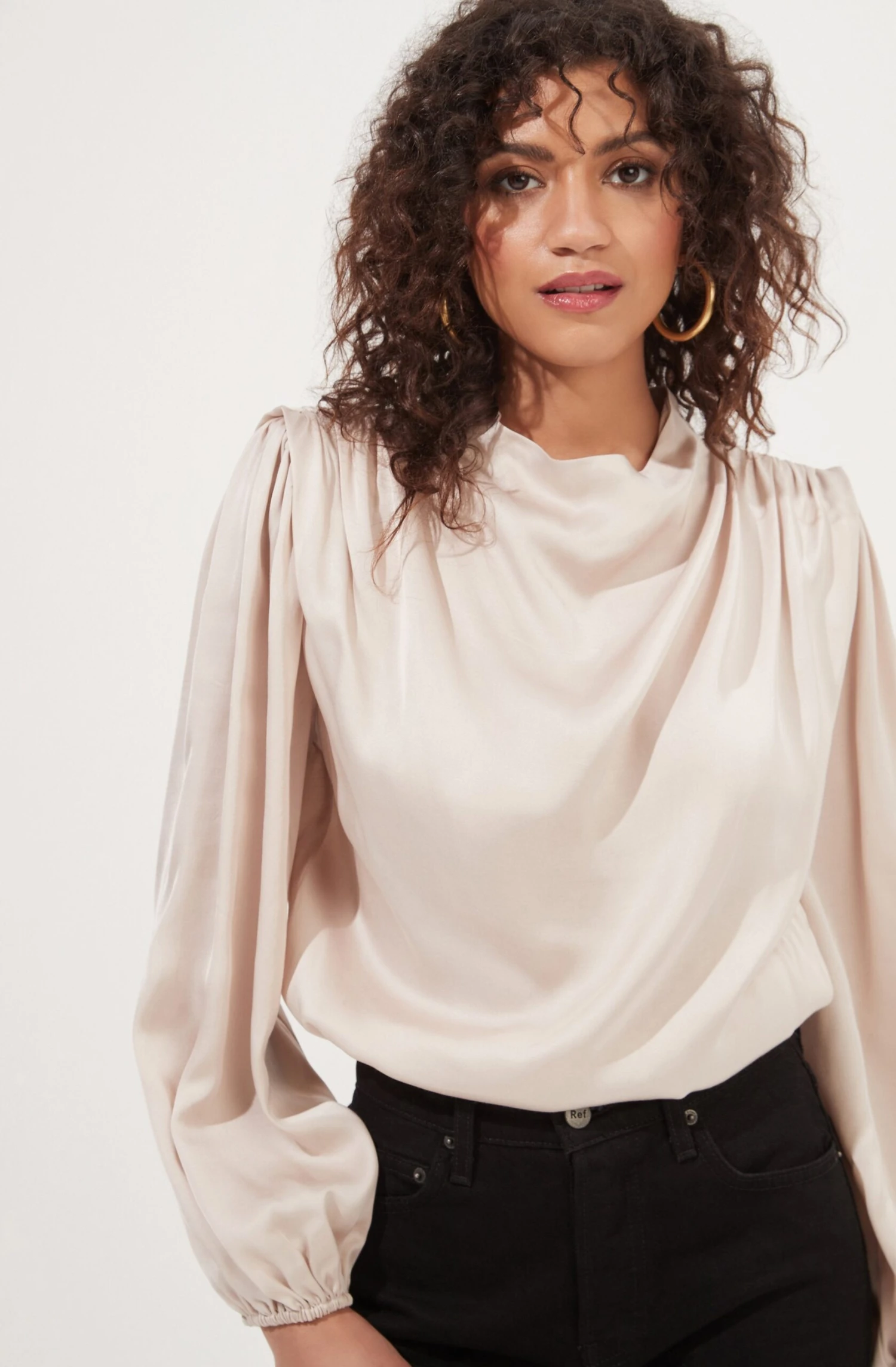 Meilani Satin Cowl Neck Top 4 Meilani Satin Cowl Neck Top - Image 2