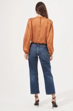 Meilani Satin Cowl Neck Top 22 Meilani Satin Cowl Neck Top -Dress Sales Store ACT16904 GOLDENAMBER 4