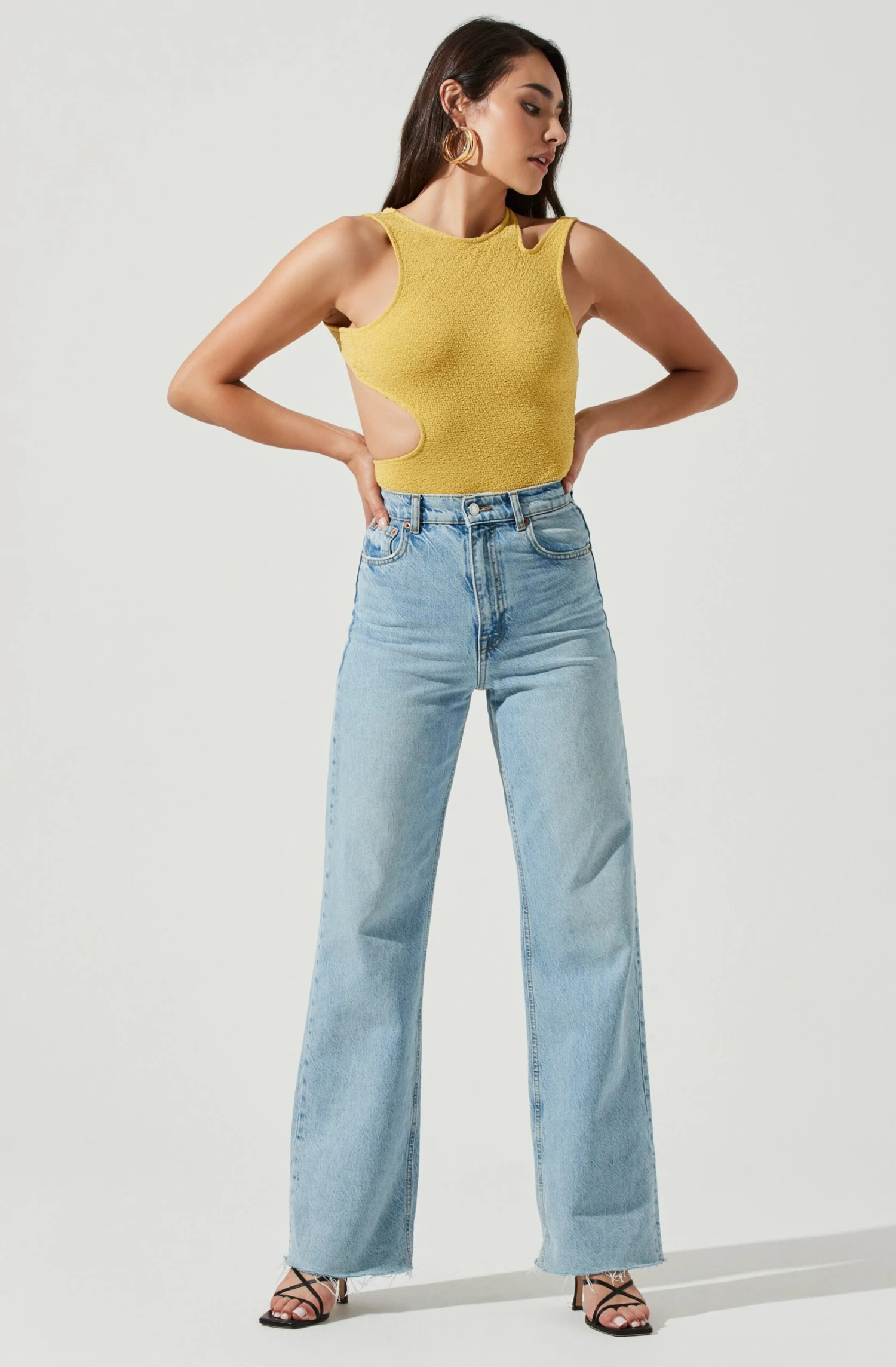 Dixon Sleeveless Cutout Crinkle Bodysuit 10 Dixon Sleeveless Cutout Crinkle Bodysuit - Image 8