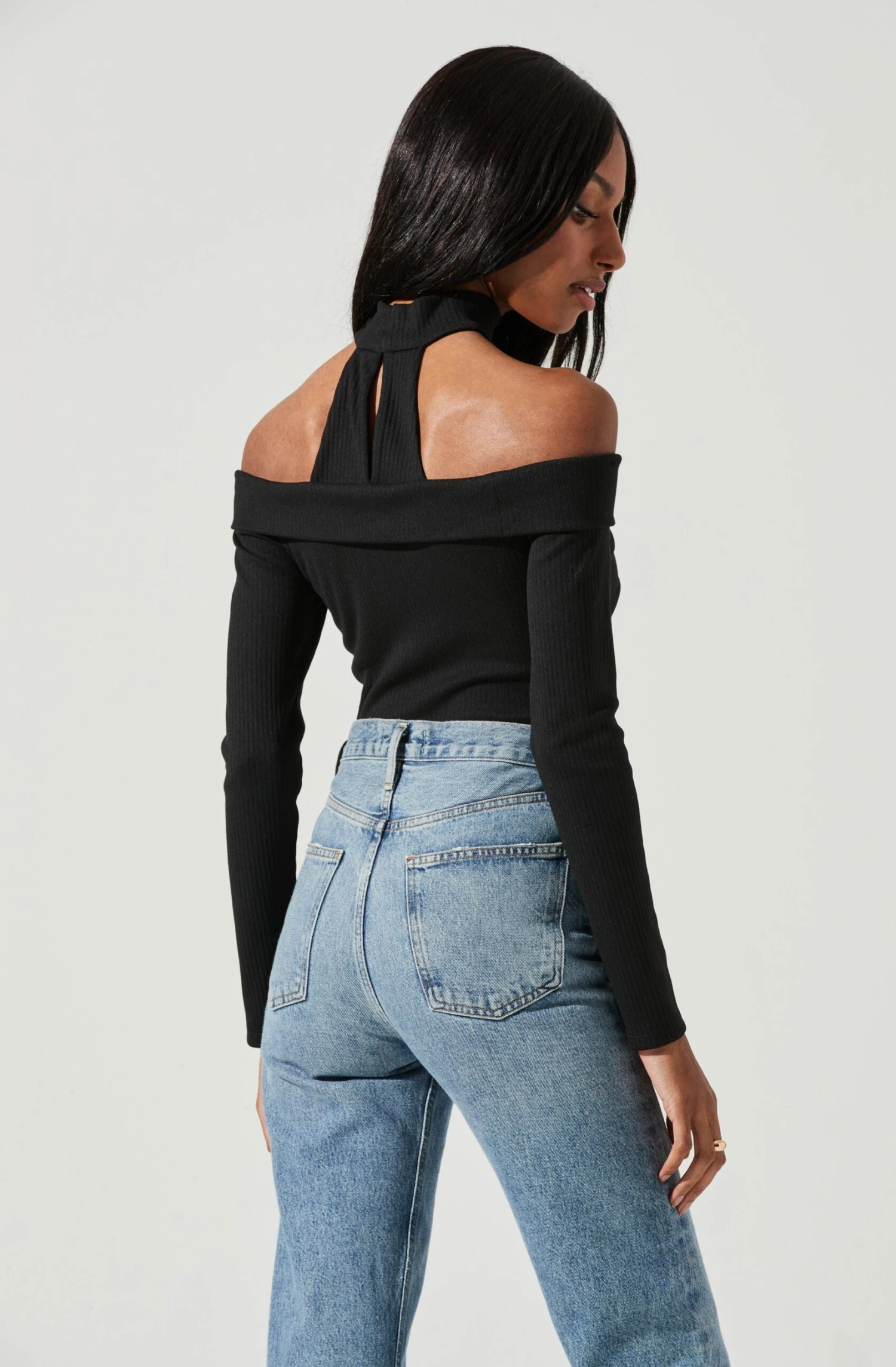 Tribeca Choker Neck Off Shoulder Bodysuit 8 Tribeca Choker Neck Off Shoulder Bodysuit - Image 6