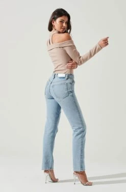 Tribeca Choker Neck Off Shoulder Bodysuit 22 Tribeca Choker Neck Off Shoulder Bodysuit -Dress Sales Store ACT16972 TAUPE 0649