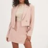 Woodbury Cropped Blazer 2 Woodbury Cropped Blazer -Dress Sales Store ACT16986 BLUSH 3