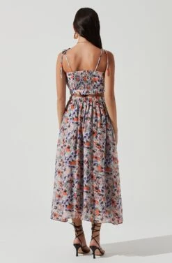 Terra Bella Floral Maxi Skirt -Dress Sales Store ACT17024 PEACHORANGEMULTIFLORAL 0744