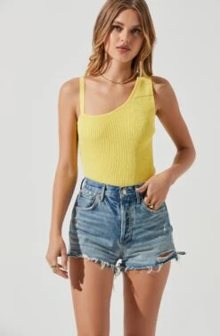 Shanice Ribbed Knit Cutout Bodysuit