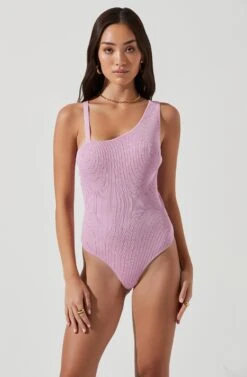 Shanice Ribbed Knit Cutout Bodysuit 22 Shanice Ribbed Knit Cutout Bodysuit -Dress Sales Store ACT17131 PINK 1871