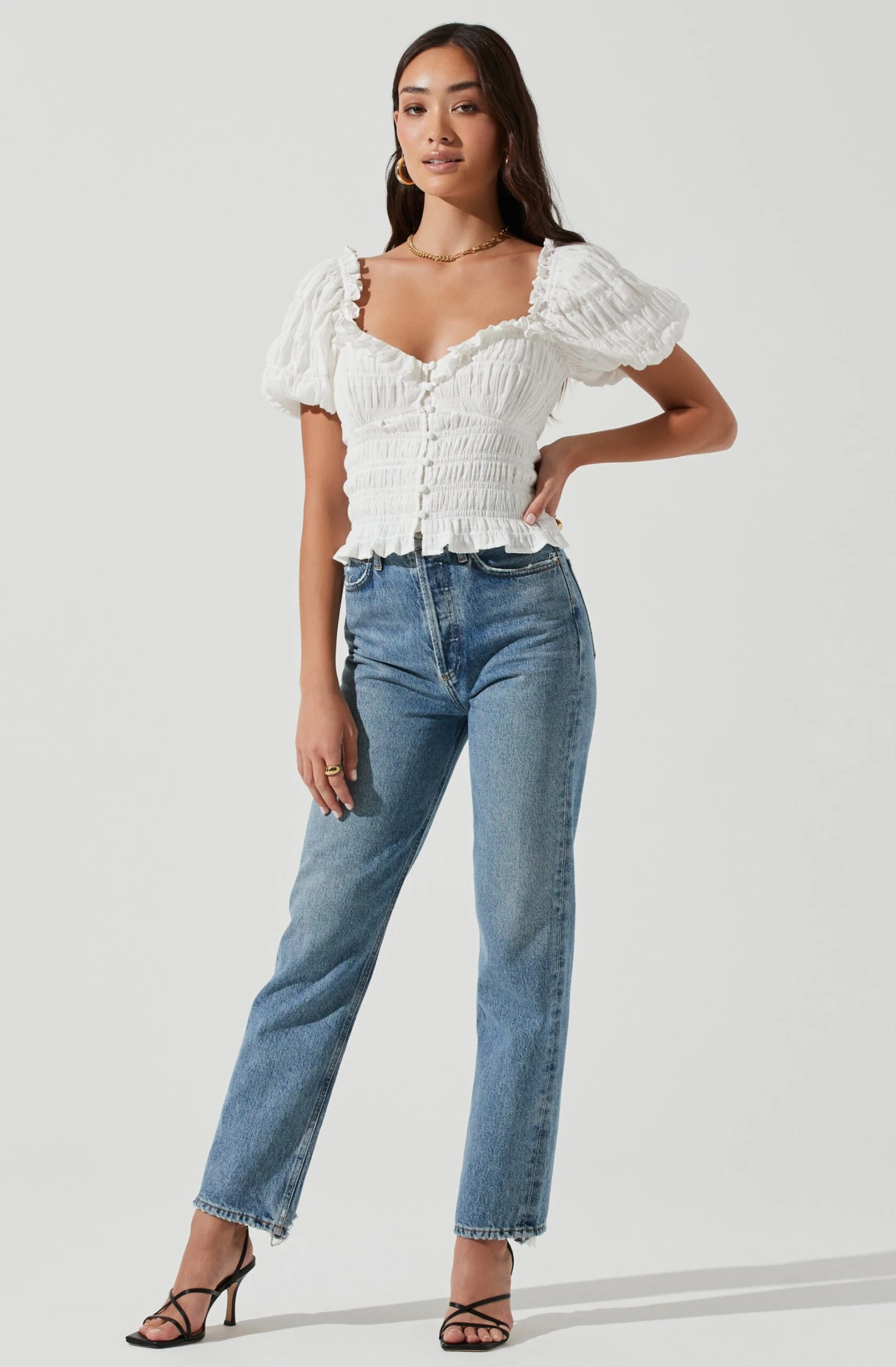 Anza Smocked Puff Sleeve Top 10 Anza Smocked Puff Sleeve Top - Image 8