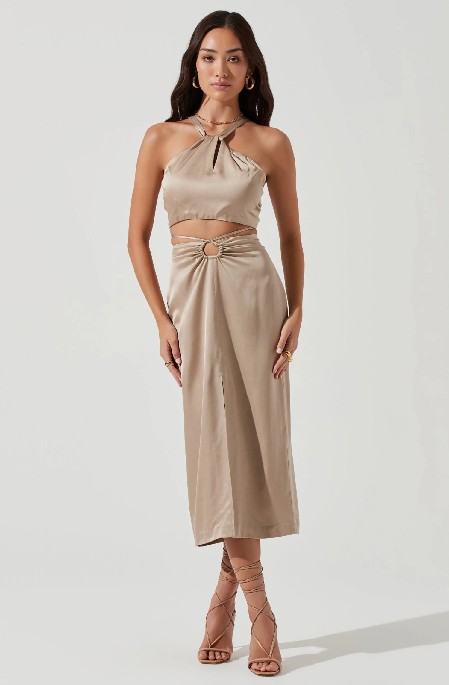Robin Tie Waist Cutout Midi Skirt 11 Robin Tie Waist Cutout Midi Skirt - Image 9