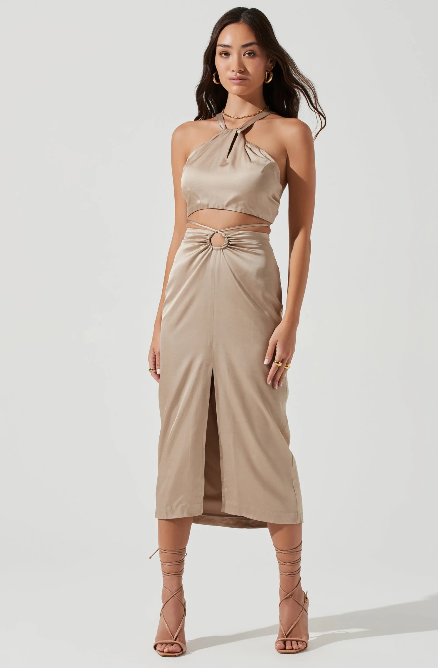 Robin Tie Waist Cutout Midi Skirt 8 Robin Tie Waist Cutout Midi Skirt - Image 6