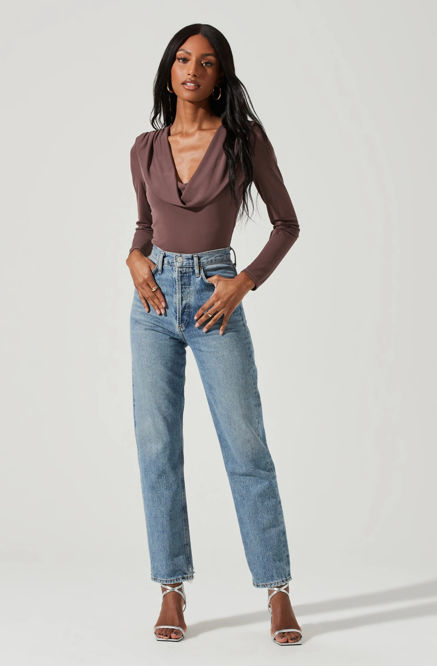 Kimberly Cowl Neck Long Sleeve Bodysuit 4 Kimberly Cowl Neck Long Sleeve Bodysuit - Image 2