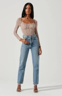 Vienna Mesh Long Sleeve Bodysuit