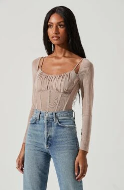 Vienna Mesh Long Sleeve Bodysuit 13 Vienna Mesh Long Sleeve Bodysuit -Dress Sales Store ACT17344 NUDE 0251 1b5851b0 1f0f 4c36 84ea 9718d084bdaf