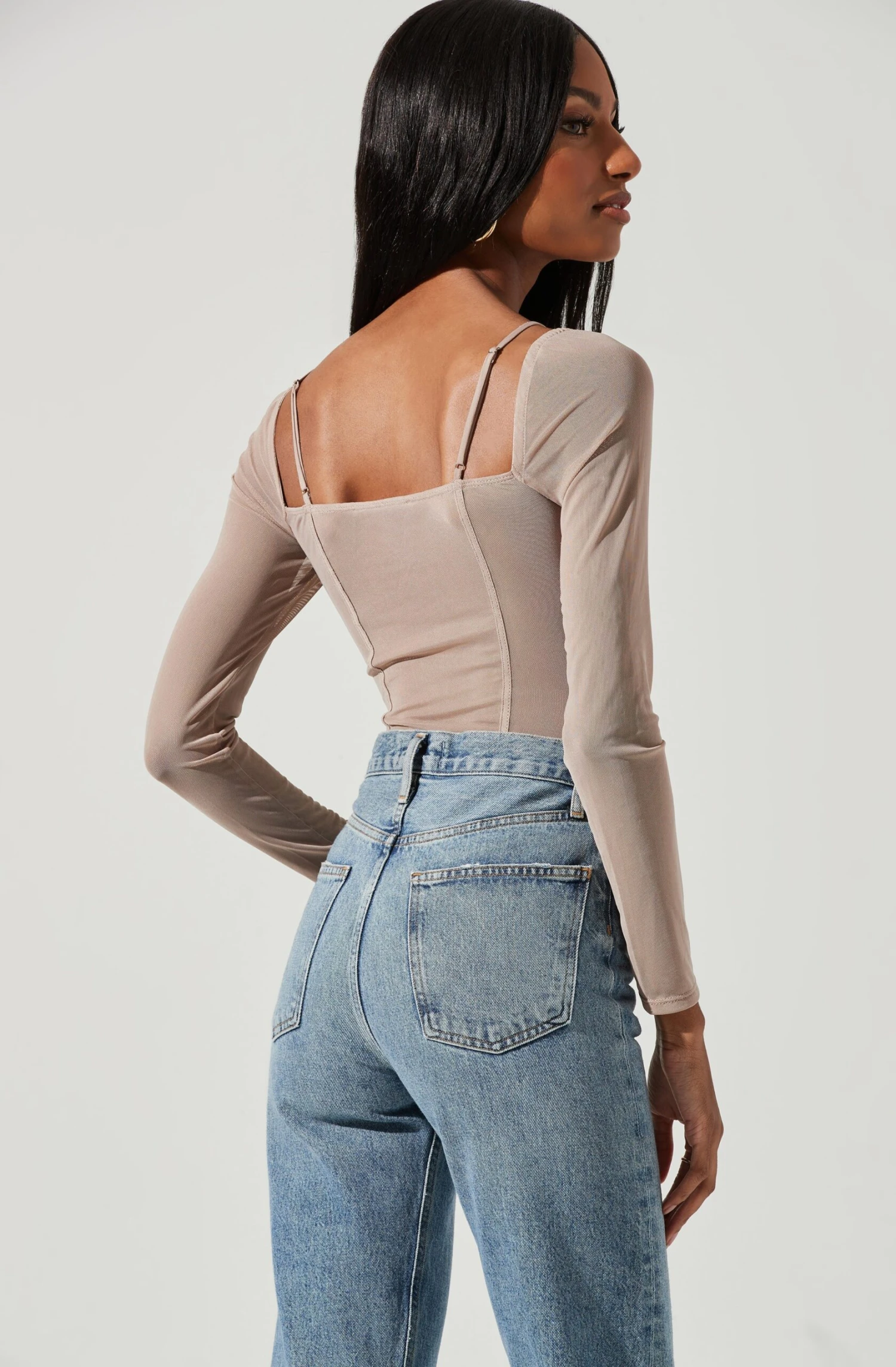 Vienna Mesh Long Sleeve Bodysuit 7 Vienna Mesh Long Sleeve Bodysuit - Image 5