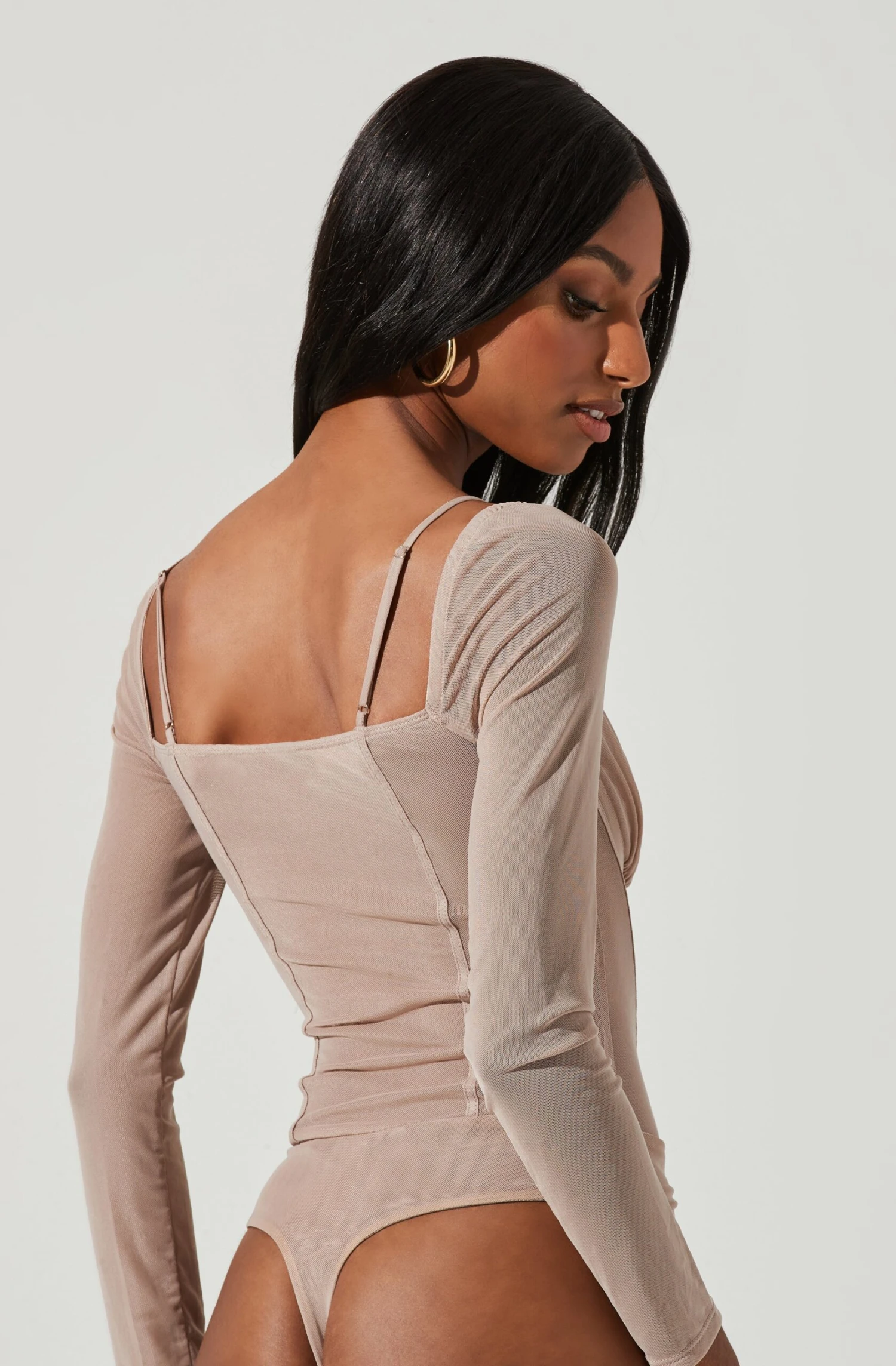 Vienna Mesh Long Sleeve Bodysuit 5 Vienna Mesh Long Sleeve Bodysuit - Image 3