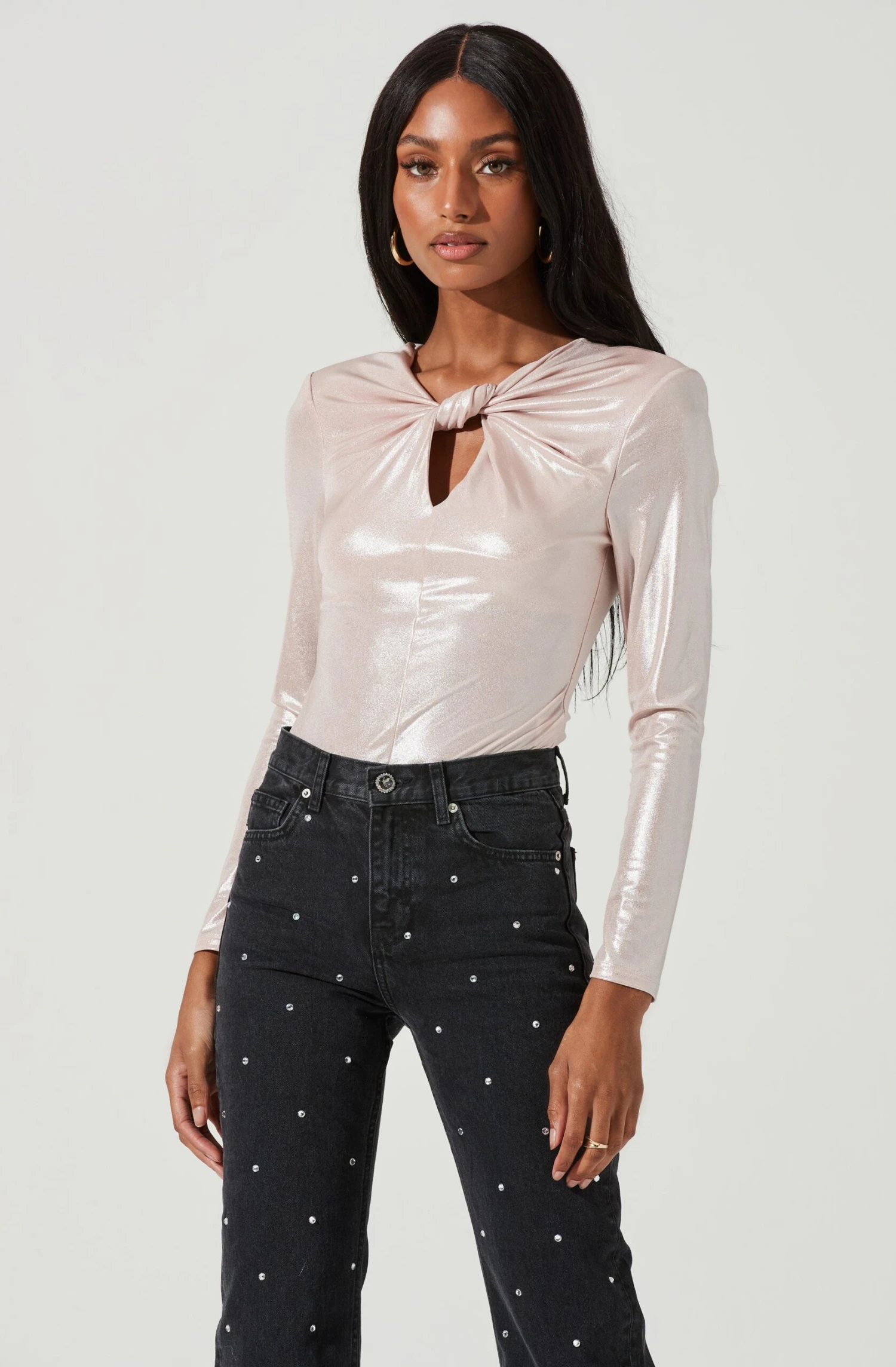 Barcelona Twist Front Long Sleeve Bodysuit 9 Barcelona Twist Front Long Sleeve Bodysuit - Image 7