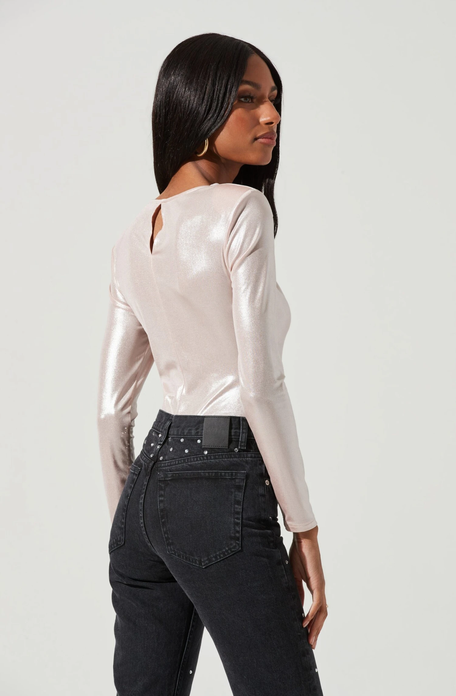 Barcelona Twist Front Long Sleeve Bodysuit 14 Barcelona Twist Front Long Sleeve Bodysuit - Image 12