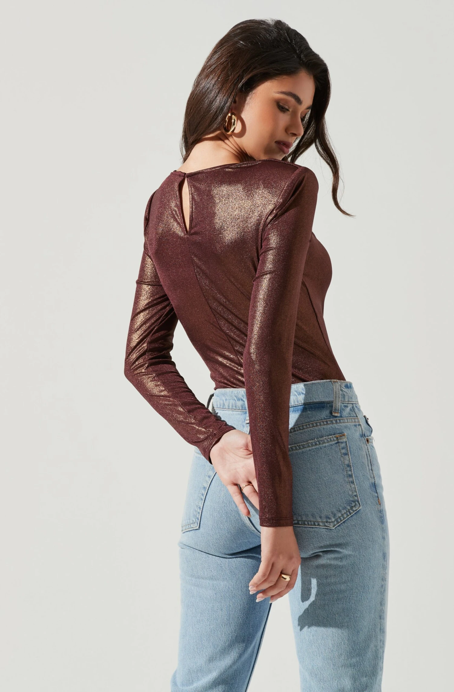 Barcelona Twist Front Long Sleeve Bodysuit 7 Barcelona Twist Front Long Sleeve Bodysuit - Image 5